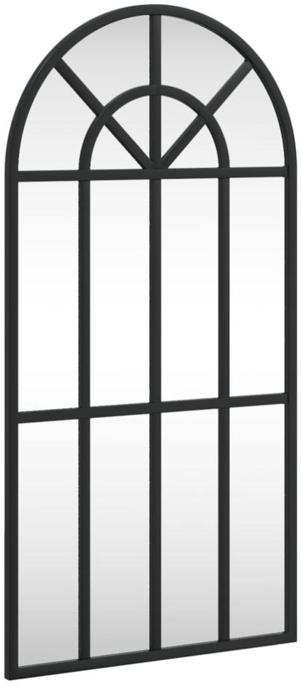 vidaXL Wandspiegel Schwarz 30x60 cm Gewölbt Eisen 358624 Bild 1