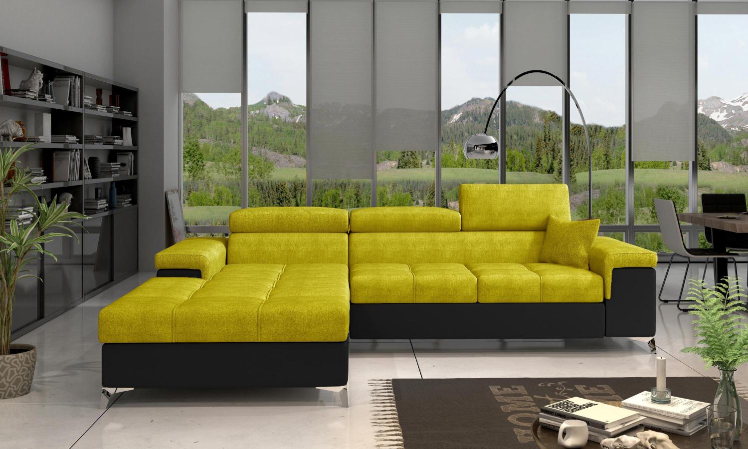 Wohnideebilder Ricardo Gelb Ecksofas & Eckcouches Ric_08 Bild 1