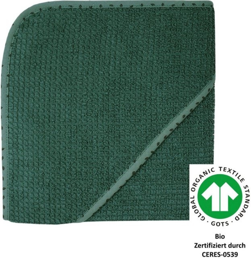 Wörner Kapuzenhandtuch at home pinie Kapuzenbadetuch 80/80, Frottee (1-St), Biobaumwolle, Strick-Optik Bild 1