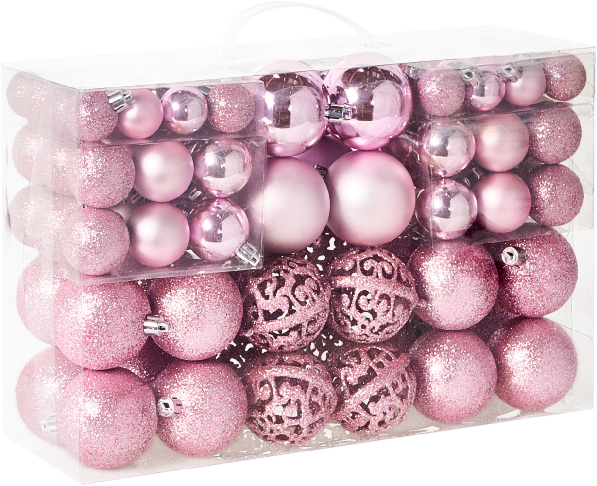 Weihnachtskugel 100er Set VANERN Rosa Bild 1