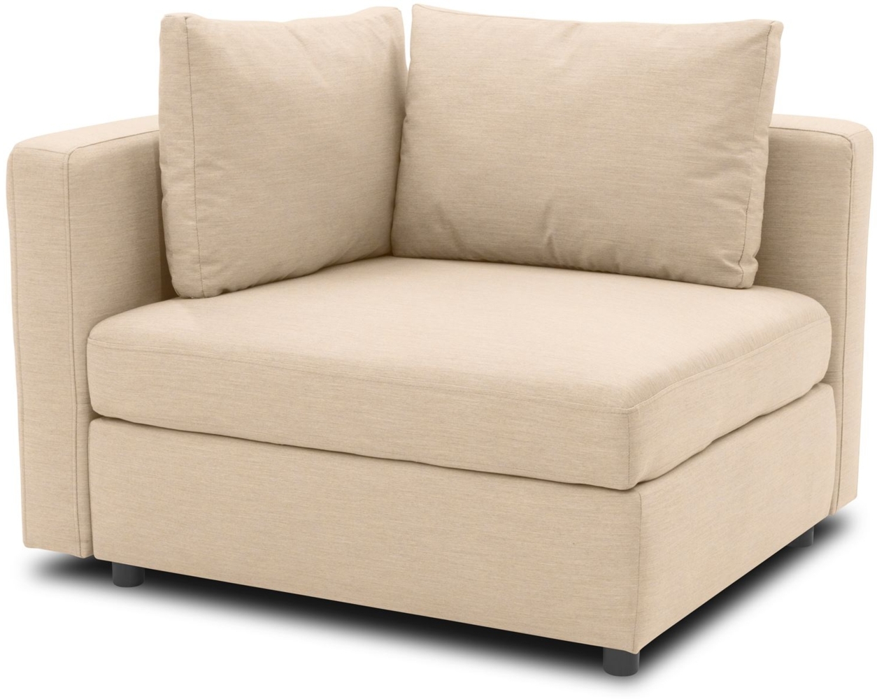 Gartenlounge Ecke Rechts Bozhana 110x67x96 mit Outdoorbezug in beige Bild 1