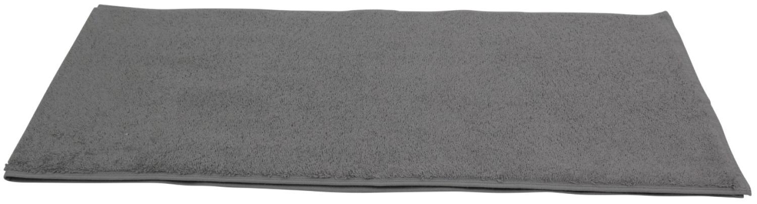 Sporthandtuch Fitness-Handtuch Baumwolle 30x145 cm grau Bild 1