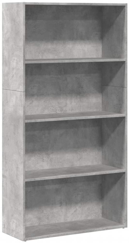 vidaXL Bücherregal Betongrau 80x30x152 cm Holzwerkstoff 857943 Bild 1