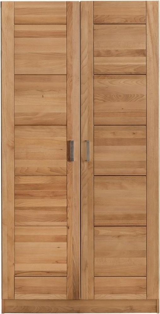 ELFO Kleiderschrank Kleiderschrank Pia Schrank Kernbuche Teilmassiv geölt 2türig B. 102cm Bild 1