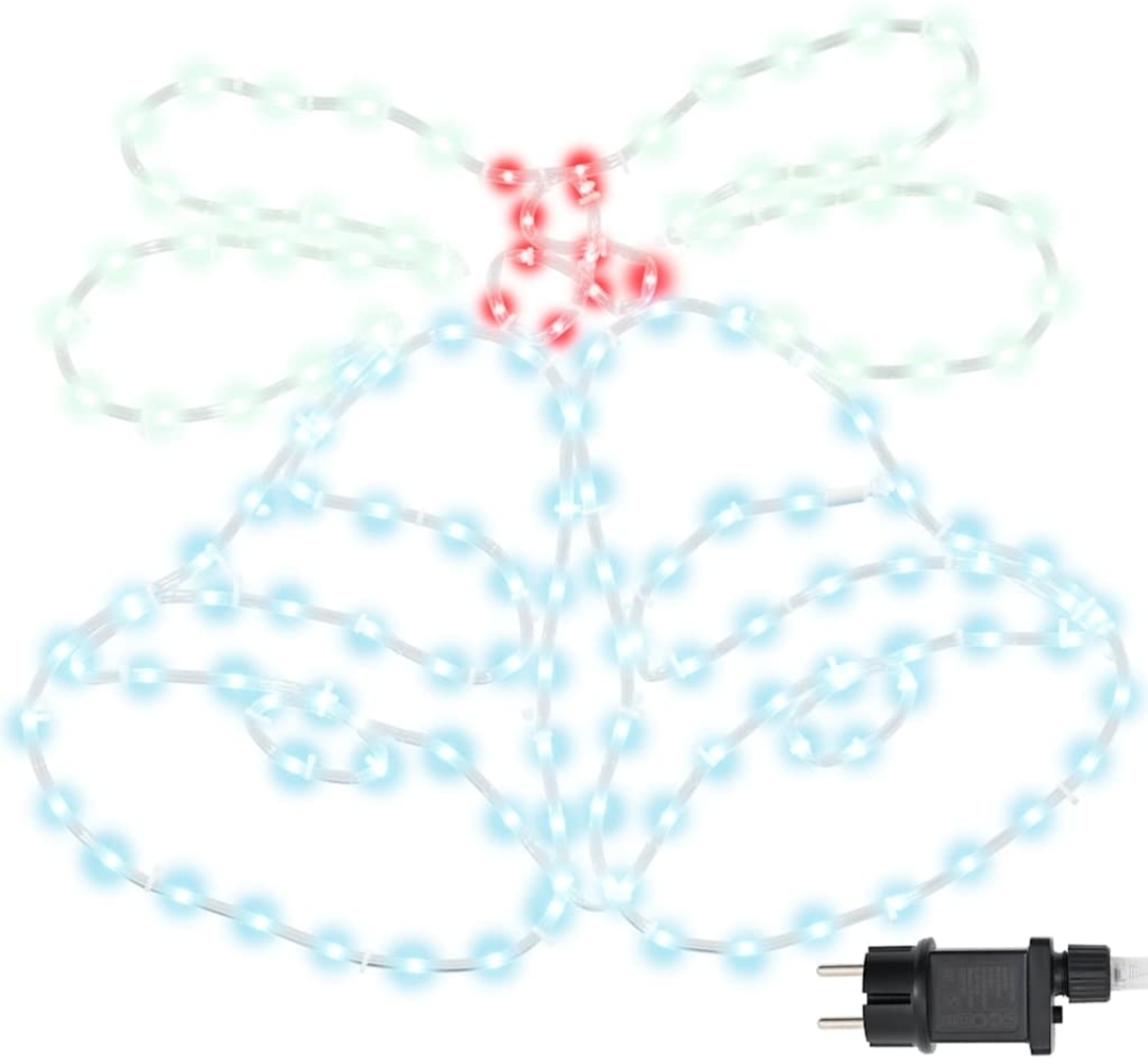 vidaXL Weihnachtsglocke mit 144 LEDs Mehrfarbig 56 x 46 cm PVC 42018957 Bild 1