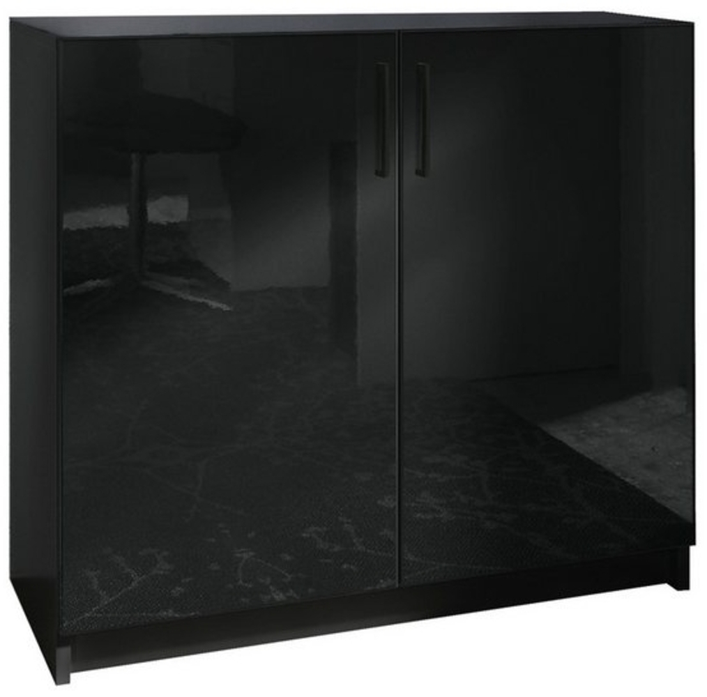 Möbelhandel Klipenstein Aktenschrank Athen V1, Büroschrank Kommode, Schwarz matt Bild 1