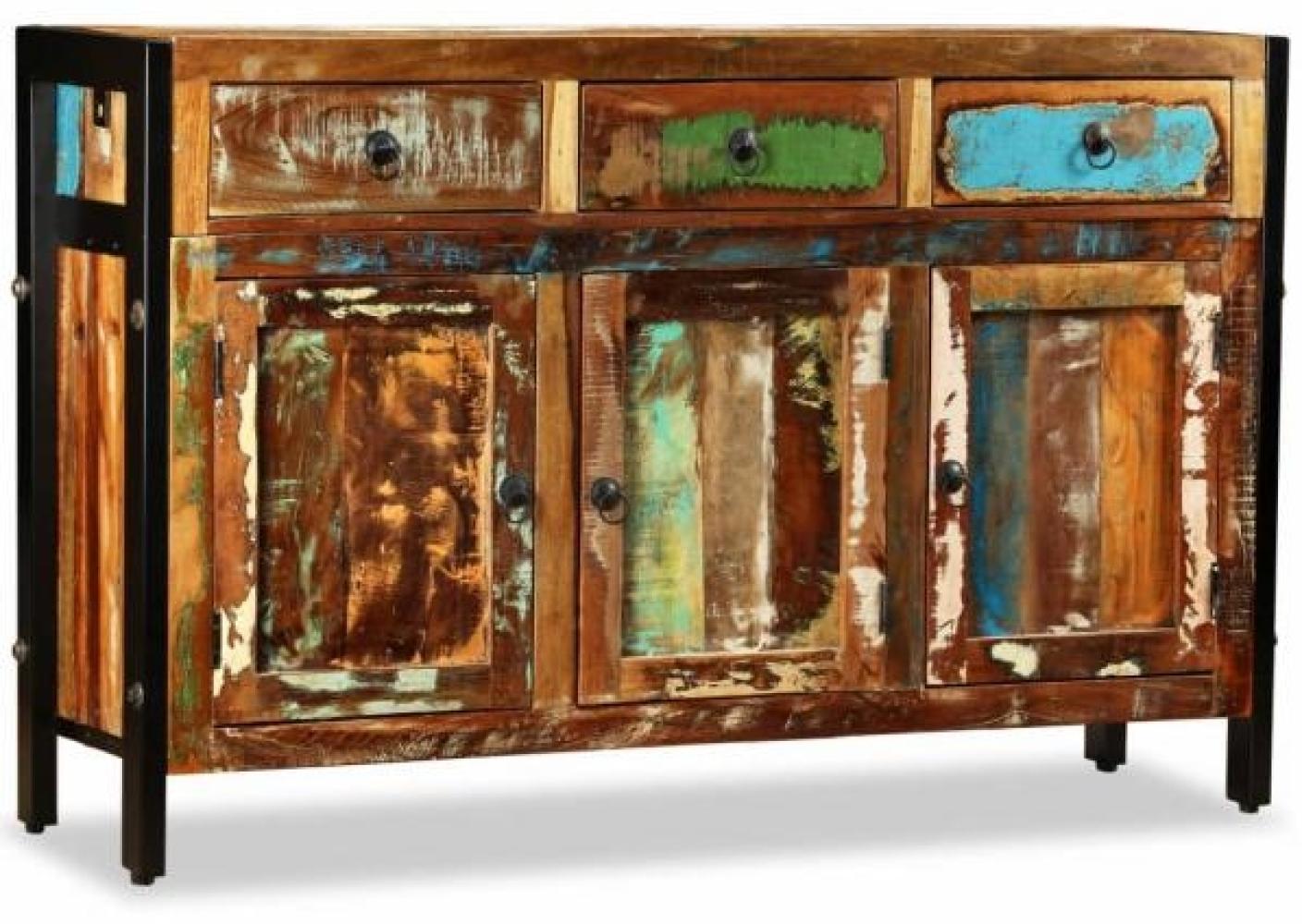 vidaXL Sideboard Altholz Massiv 120x35x76 cm 243984 Bild 1