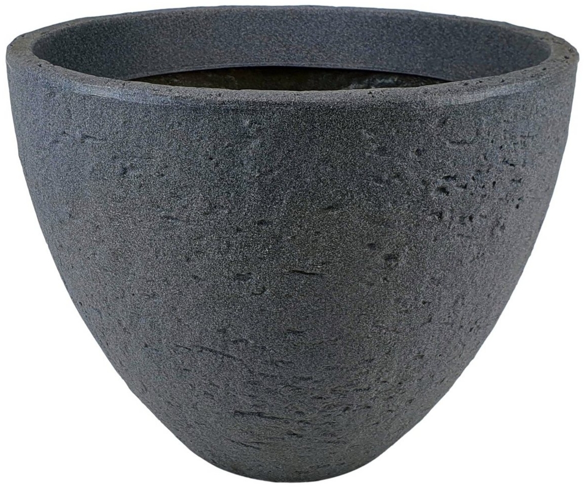 sesua Pflanzkübel Blumenkübel Stone Blumentopf Kunststoff rund grau Bild 1