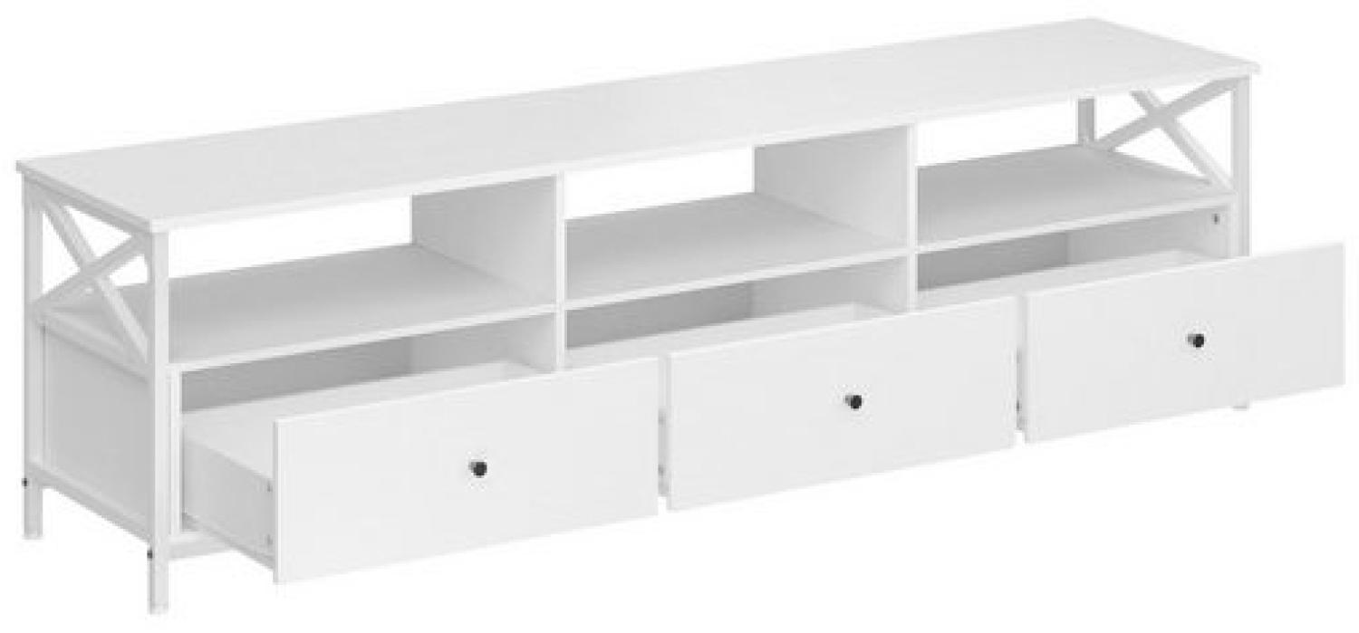 VASAGLE Lowboard TV-Schrank, 3 Schubladen, Breite 178cm, Stahlgestell Bild 1