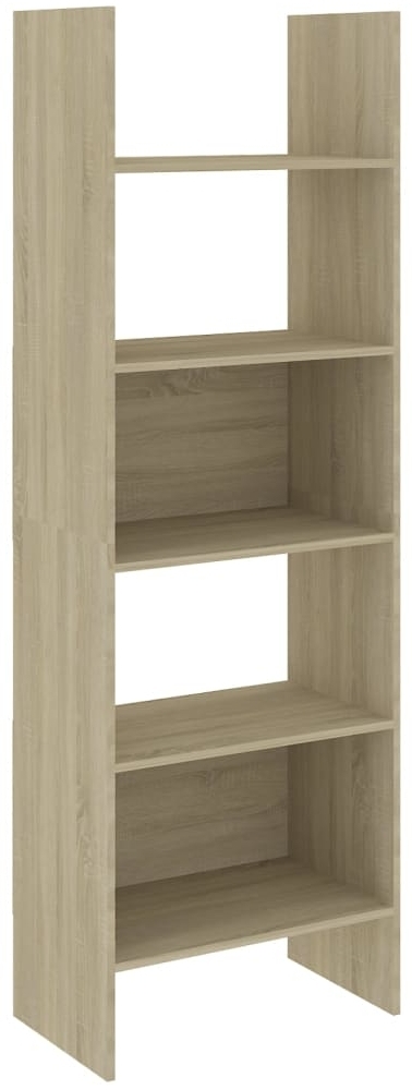 vidaXL Bücherregal Sonoma-Eiche 60 x 35 x 180 cm Spanplatte [803410] Bild 1