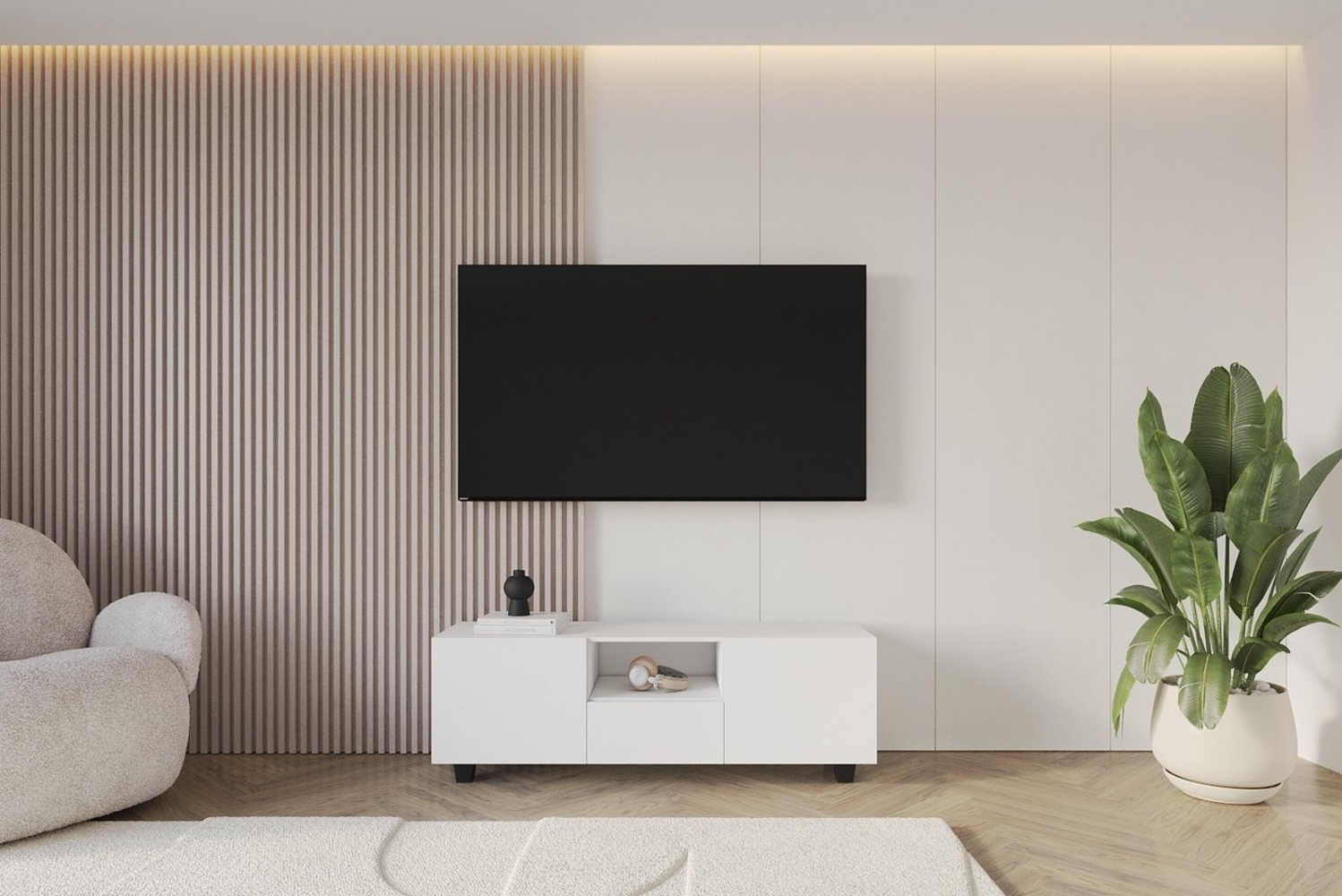 ALTDECOR Lowboard ELIO (1 St, TV-Schrank, TV Möbel, TV Cabinet, Fernsehtisch bodenstehend 140cm), Fernseher schrank, TV Kommode, TV Tisch, TV Sideboard, TV Boar Bild 1