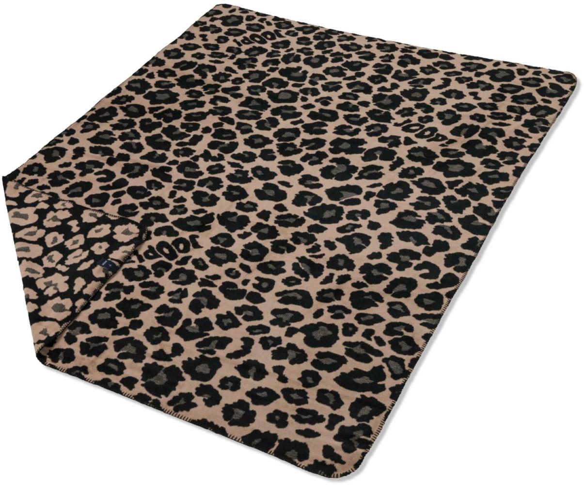 Joop! Wohndecke Kuscheldecke 150x200 cm Leopard Tierfell taupe schwarz 813930 Bild 1