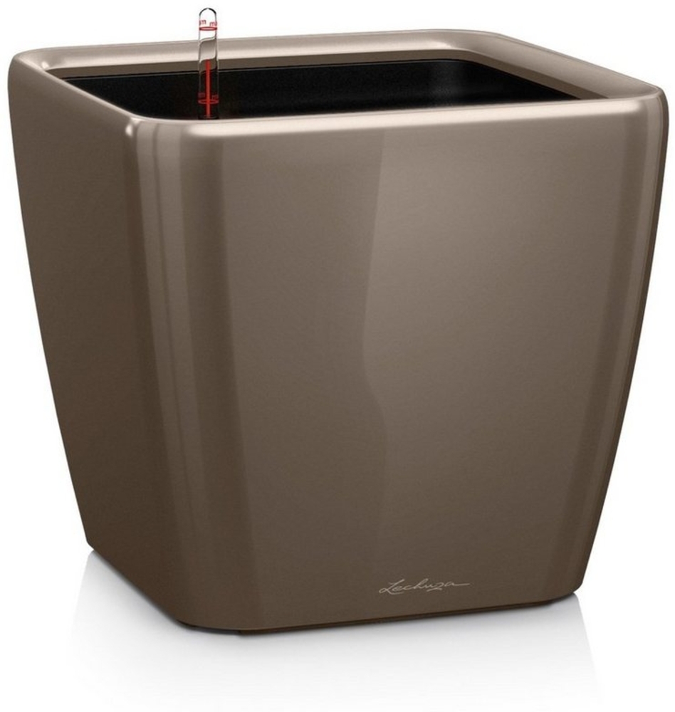 LECHUZA QUADRO Premium LS 35 taupe hochglanz 16165 Bild 1