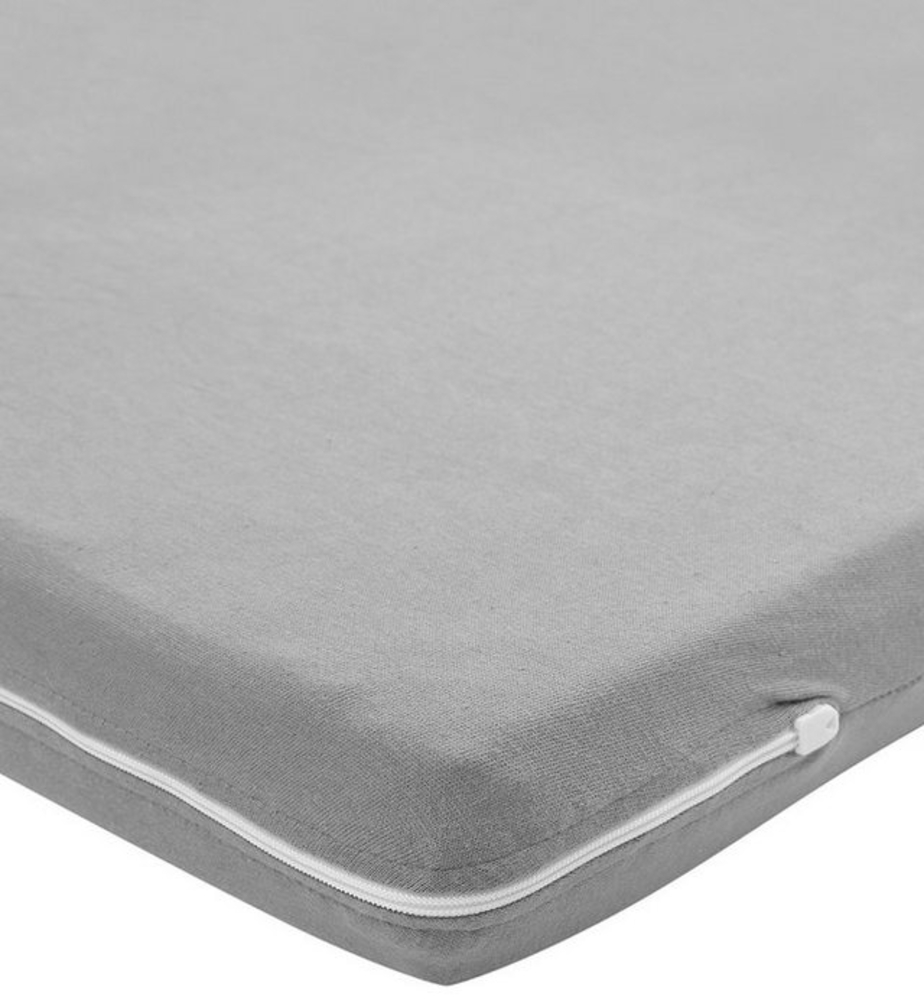 Meyco Baby Spannbettlaken Uni Grey, Jersey, Gummizug: Rundum, (1 Stück), 60x120cm Bild 1