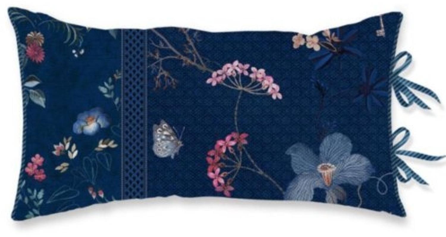 Pip Studio Zierkissen Tokyo Bouquet Dunkelblau (60 x 35 cm) 248139 Bild 1