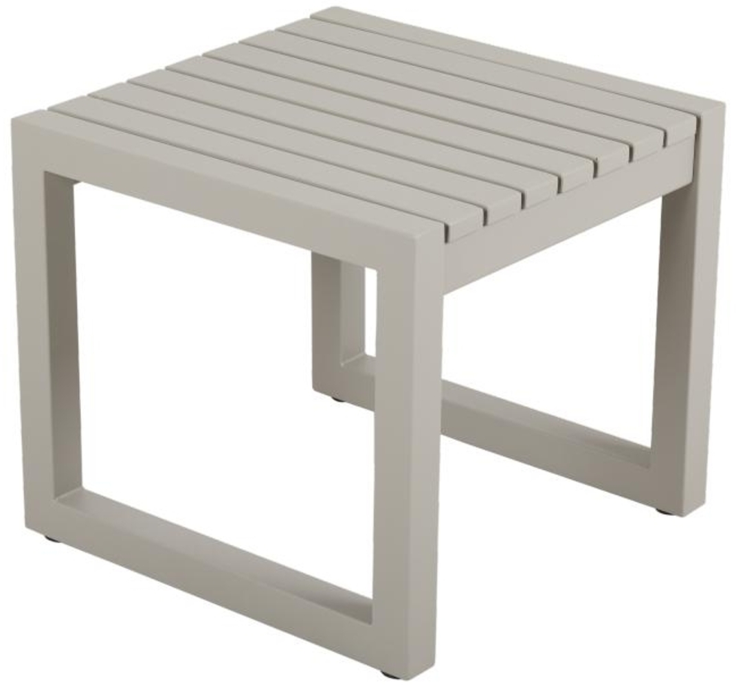 Gartenbeistelltisch Vevi aus Aluminium, Beige Bild 1