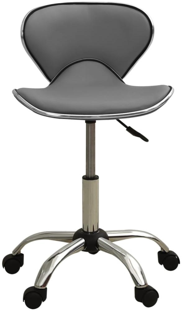 vidaXL Friseur Rollhocker Grau Kunstleder [323678] Bild 1