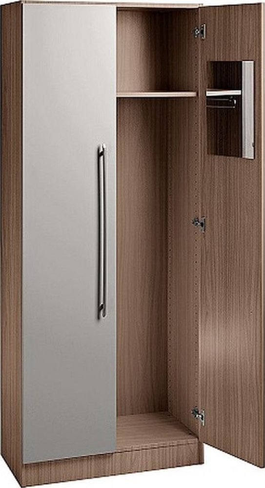 Garderobenschrank 5 Ordnerhöhen, CE Nussbaum / Silber Bild 1