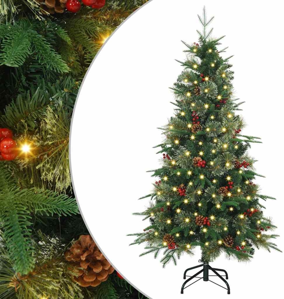 vidaXL Künstlicher klappbarer Weihnachtsbaum Grün 150 cm PE und PVC 3397402 Bild 1