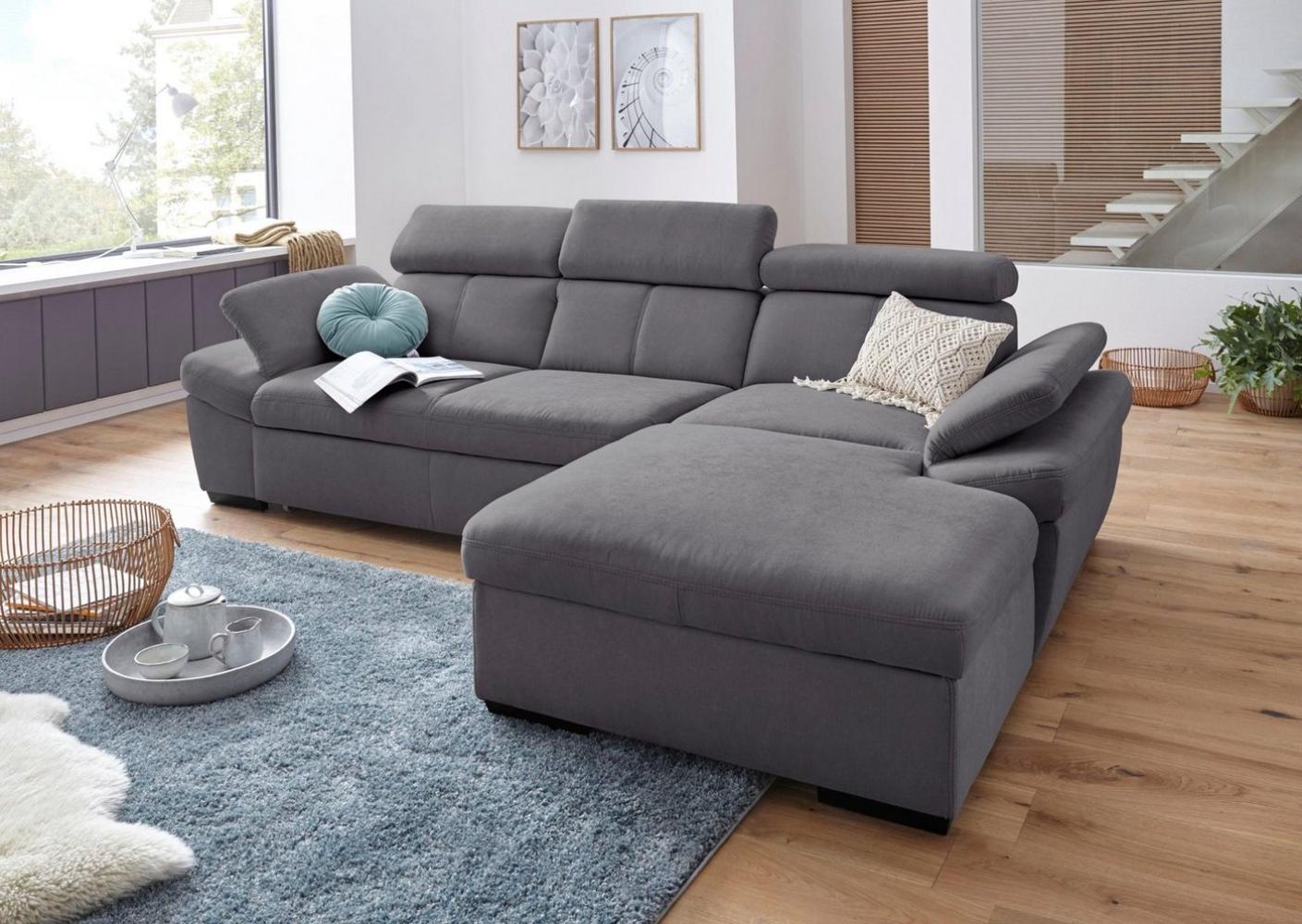 exxpo - sofa fashion Ecksofa Salerno, L-Form, inkl. Kopf- und Armteilverstellung, wahlweise mit Bettfunktion Bild 1