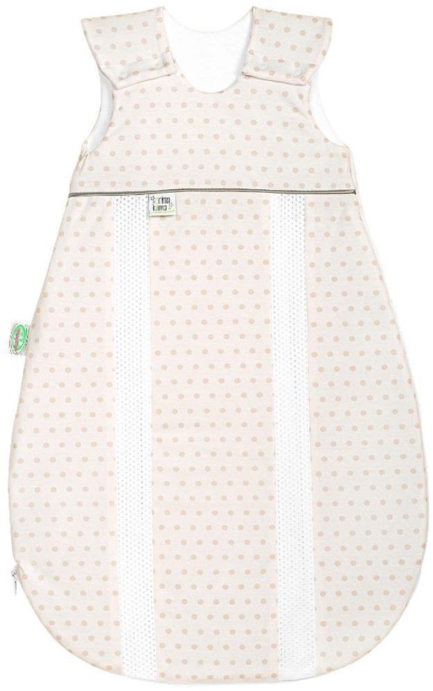 Odenwälder Jersey-Schlafsack prima klima springing dots iced coffee, Größe:70 Bild 1