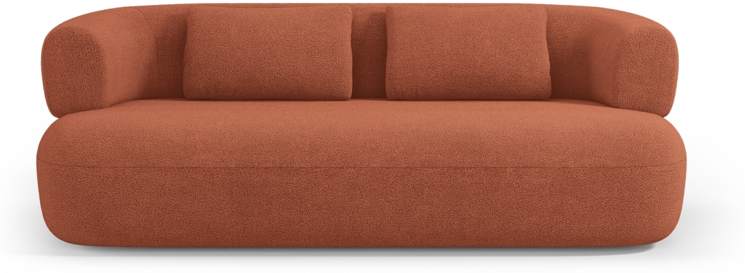 Micadoni Sofa Jenny 3-Sitzer Boucle Ziegel Bild 1