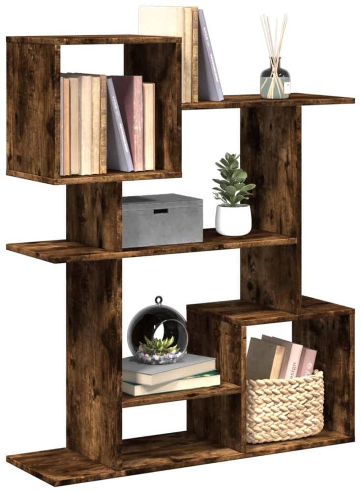 vidaXL Raumteiler-Bücherregal Räuchereiche 92x29x112 cm Holzwerkstoff 858124 Bild 1