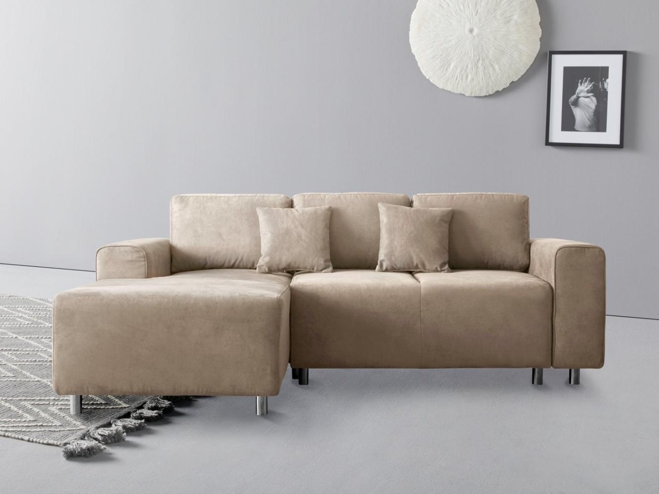 Guido Maria Kretschmer Home&Living Ecksofa Györ, L-Form, wahlweise mit Bettfunktion und Bettkasten incl. 2 Zierkissen Bild 1