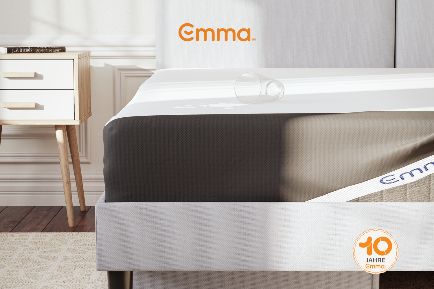 Emma Matratzenschützer, 140x200 cm, 100 % Polyester, Weiß Bild 1