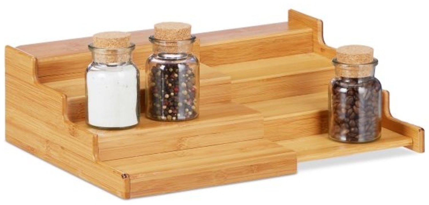 Bambus Gewürzregal ausziehbar 4 Ebenen 10021572 Bild 1