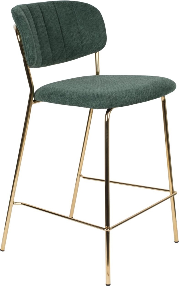 Hocker Tresenhocker JOLIEN GOLD DARK GREEN Bild 1