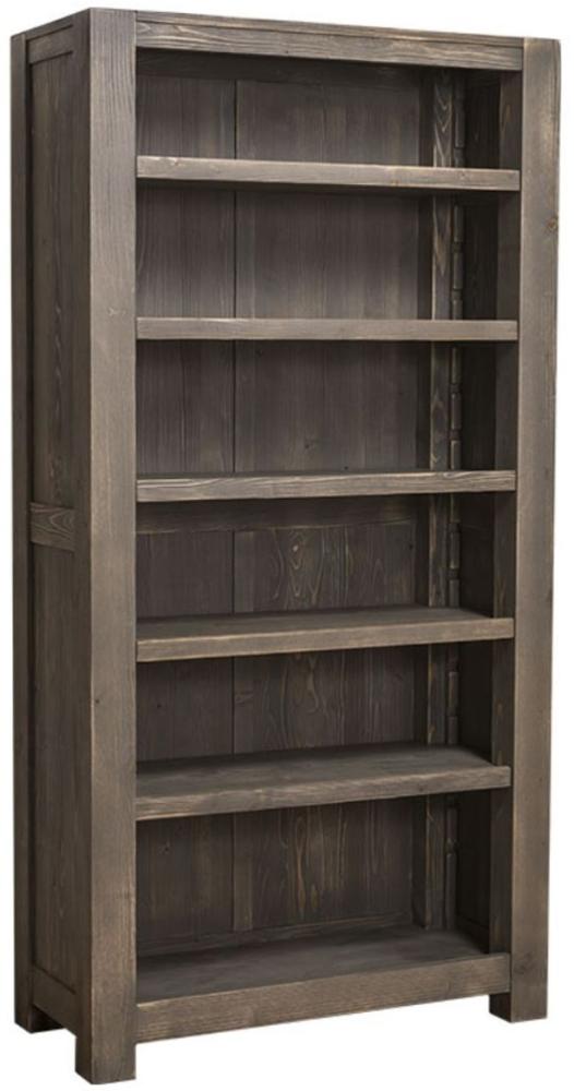 Casa Padrino Landhausstil Bücherschrank Dunkelbraun 90 x 45 x H. 180 cm - Landhausstil Schrank Bild 1