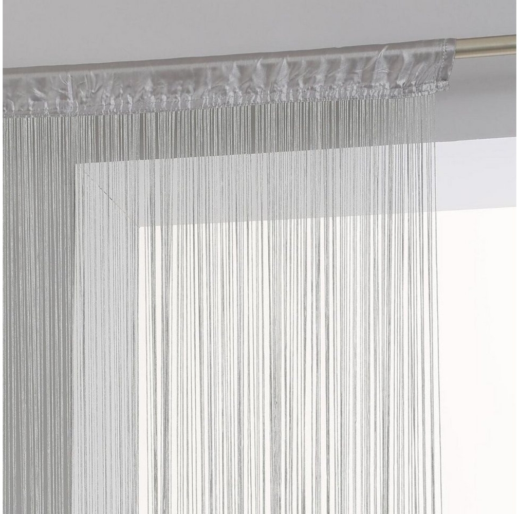 Home-trends24. de Fadenvorhang Türvorhang Fadenvorhang Vorhang Türvorhang Gardine Insektenschutz, Stangendurchzug, halbtransparent Bild 1