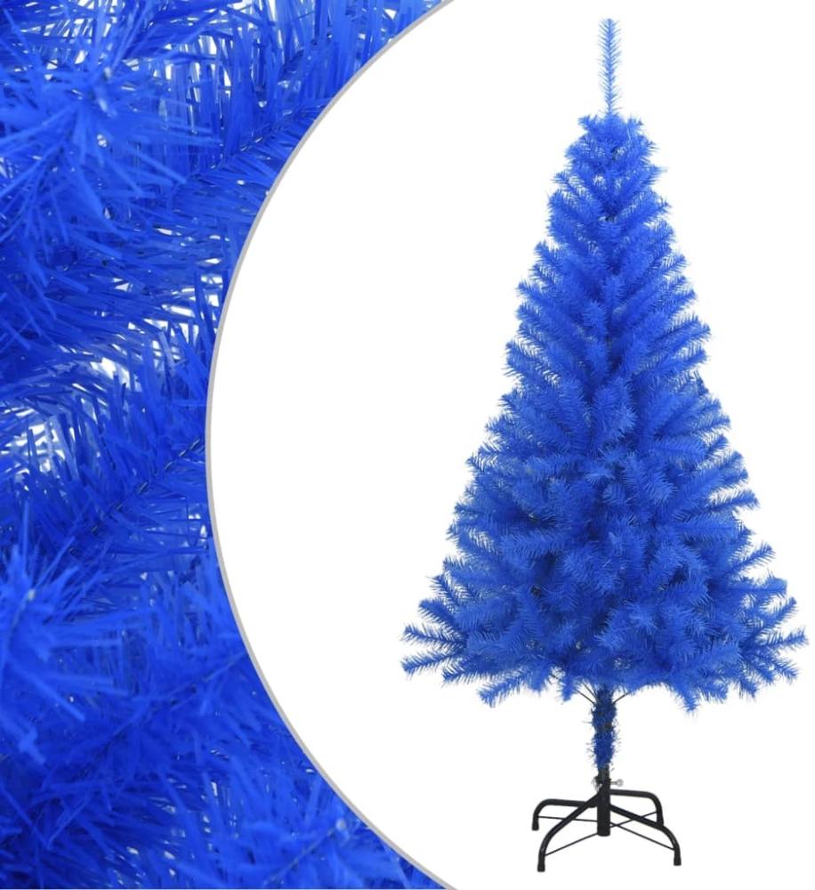 vidaXL Künstlicher Weihnachtsbaum mit Ständer Blau 120 cm PVC 329181 Bild 1