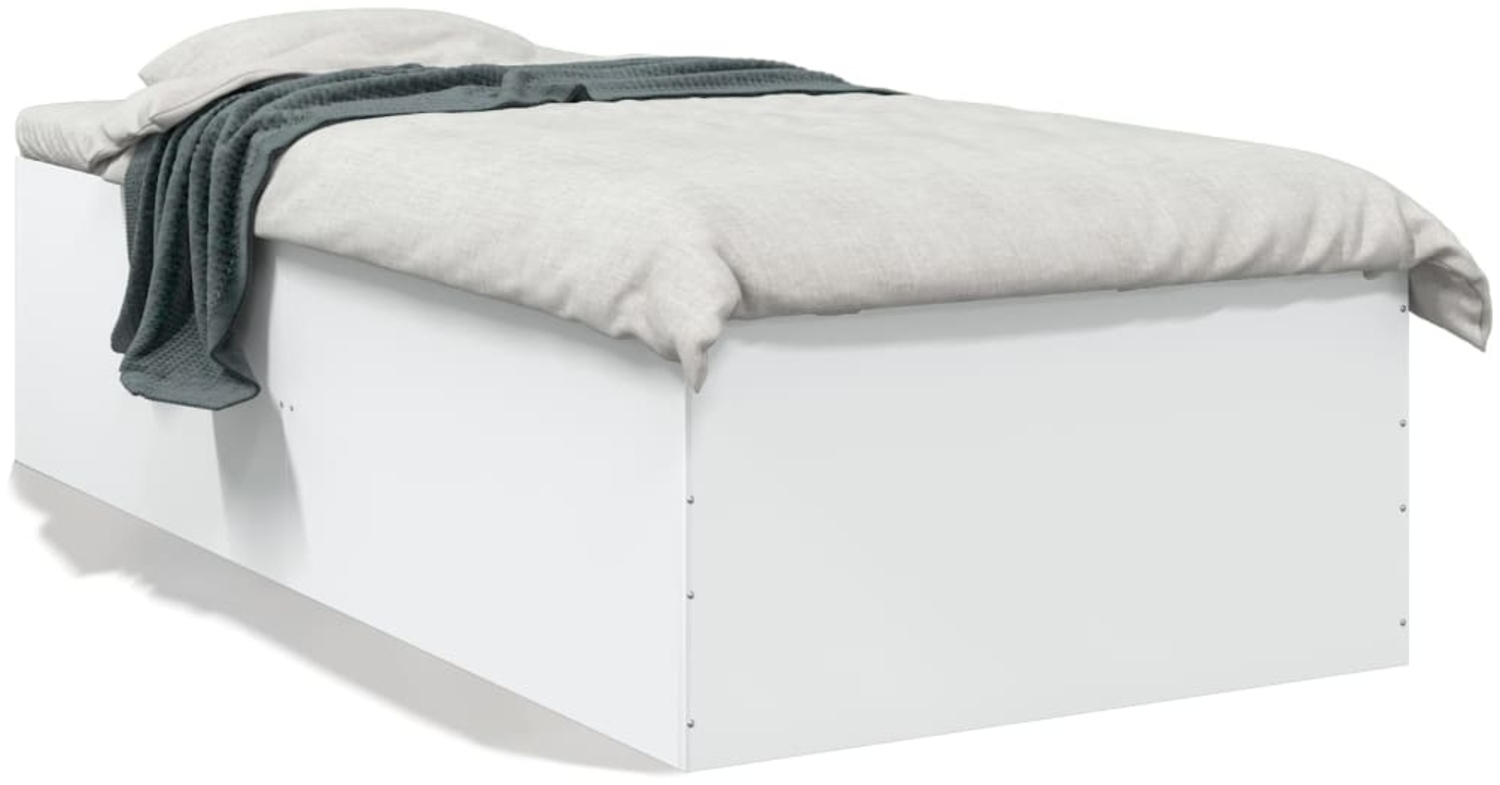 vidaXL Bettgestell Weiß 90x190 cm Holzwerkstoff 3280972 Bild 1
