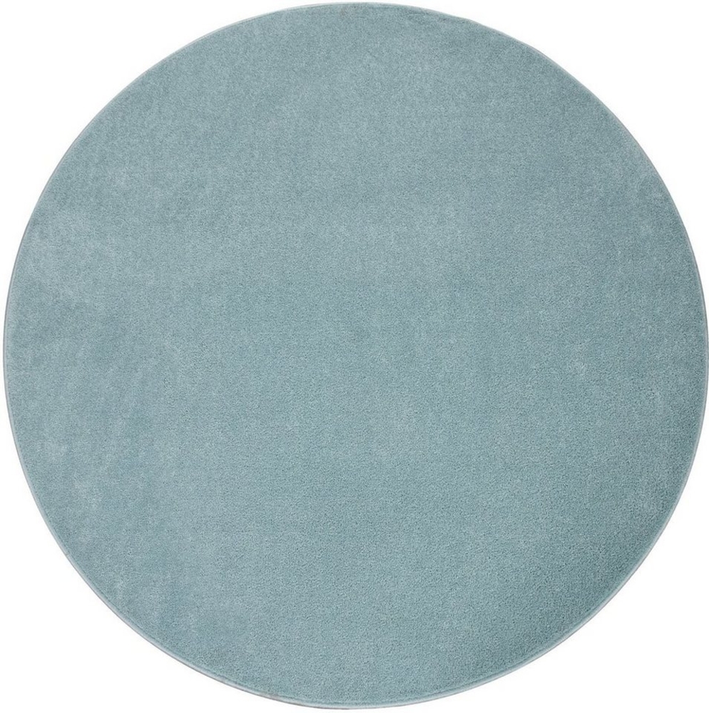 Paco Home Teppich Porto 890, rund, Höhe: 13 mm, Kurzflor, Uni-Farben, ideal im Wohnzimmer & Schlafzimmer Bild 1