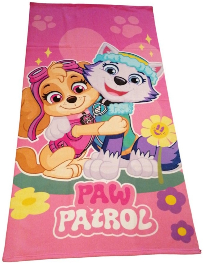 PAW PATROL Strandtücher PAW Patrol "Skye und Everest" Strandtuch / Strandlaken / Badetuch 70, 100% Polyester Bild 1