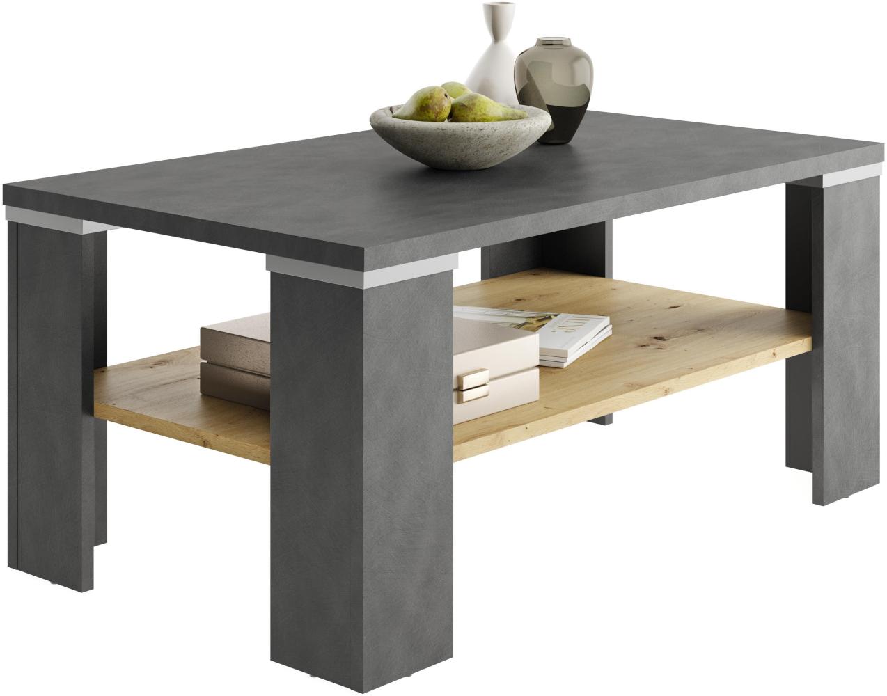 Couchtisch >Wilhelmine< in Matera Artisan Eiche - 100x46x60cm (BxHxT) Bild 1