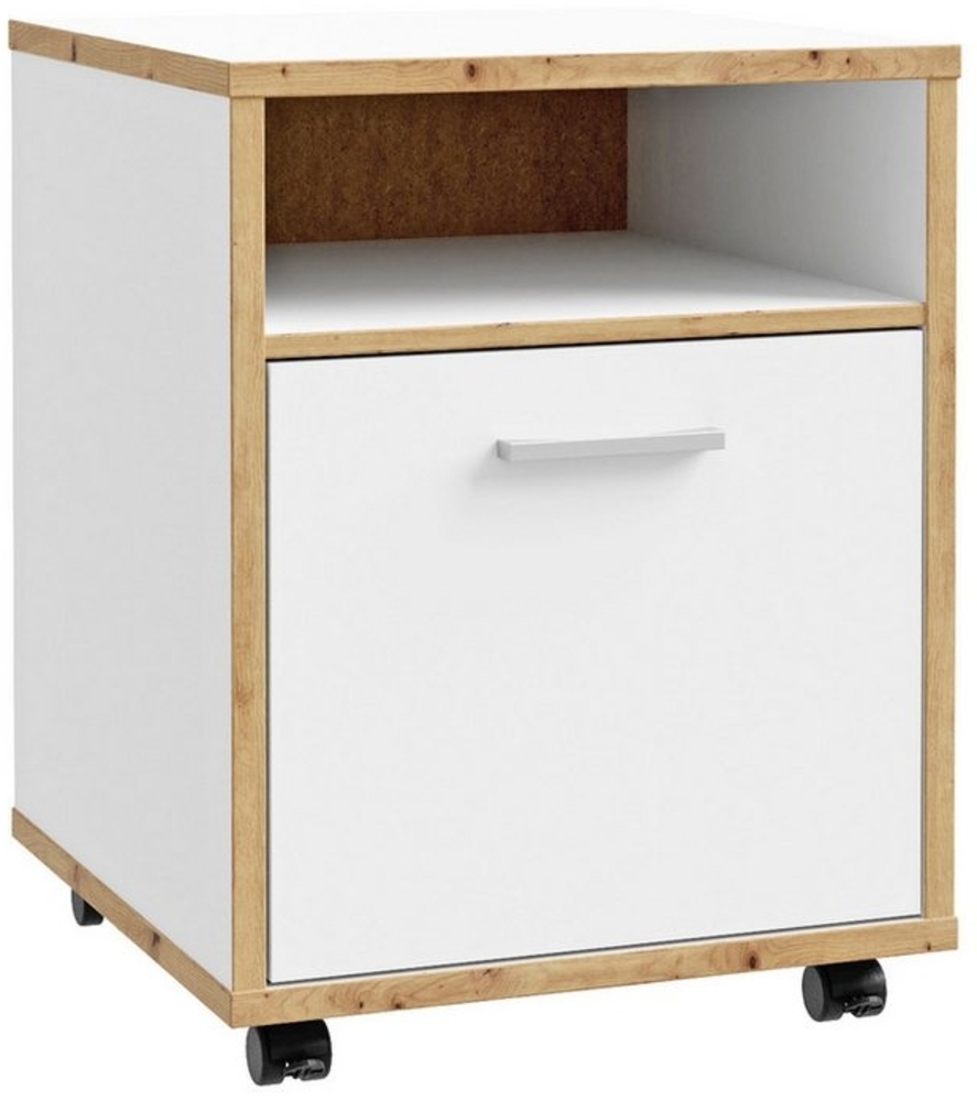 expendio Schreibtisch Keilo 13, Weiß / Artisan Oak Nb, 50x64x52 cm Bild 1