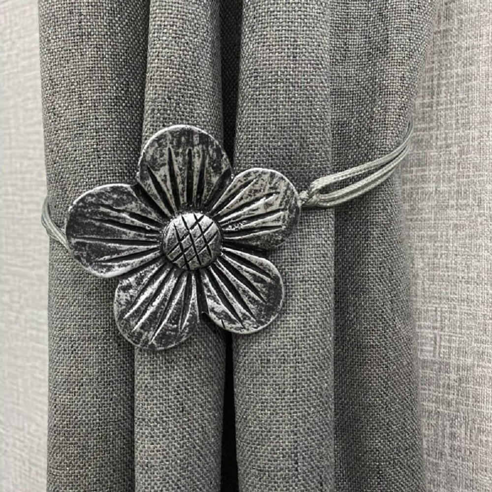 BYSURE Raffhalter, (2-tlg), Vintage Magnetischer Vorhang Raffhalter, 1 Paar Harz Blume Bild 1