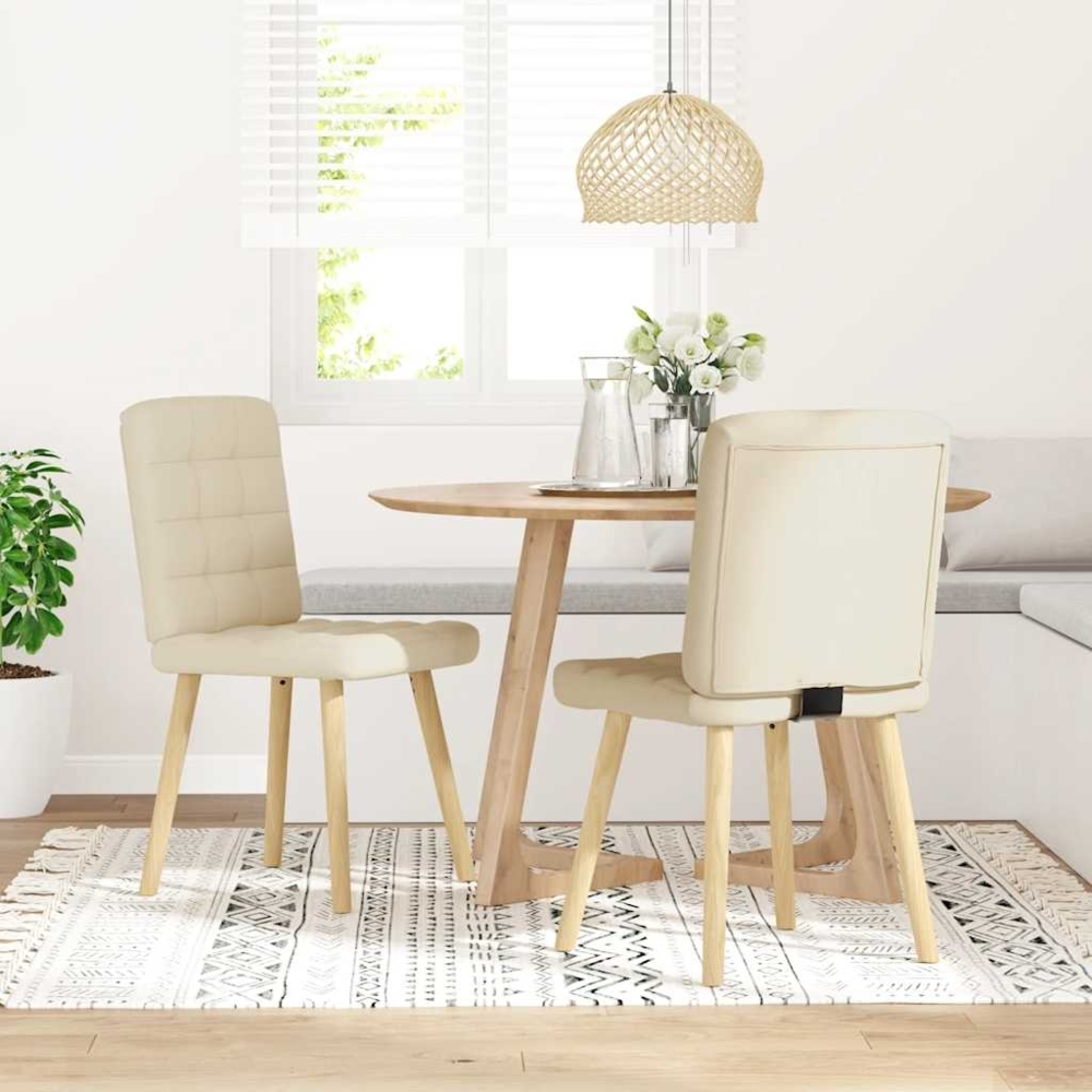 vidaXL Esszimmerstühle 2 Stk. Leinen 4101102 Bild 1