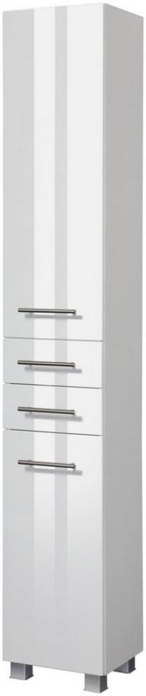 welltime Hochschrank Trento, verschiedene Ausführungen und Farben Badmöbel, Seitenschrank Breite 30 cm, viel Stauraum, Made in Germany Bild 1