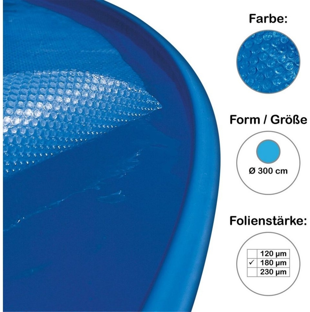 Planet Pool Pool-Abdeckplane Solarplane, Solarfolie, Luftpolsterabdeckung für P, Chlorbeständig Bild 1