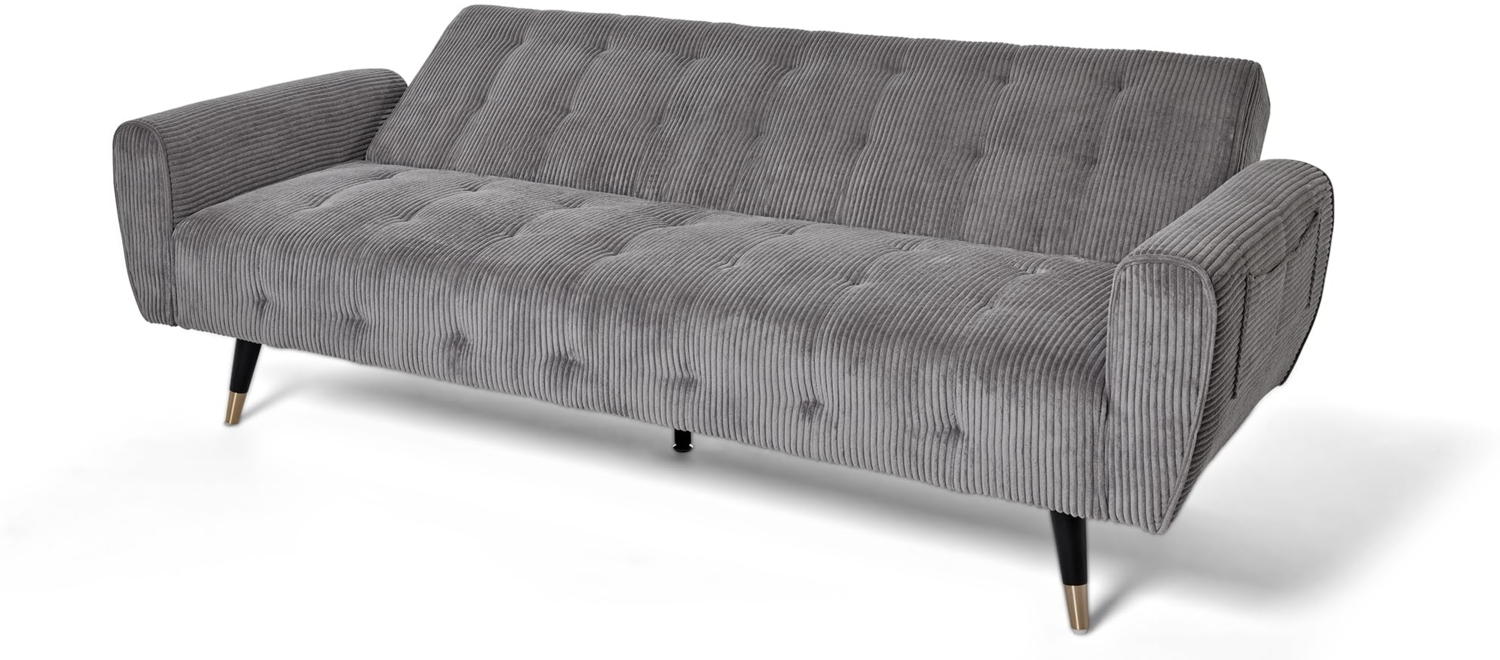Jahnke SCHLAFSOFA Chillax Dream Cord Big PALLADIUMGRAU Bild 1