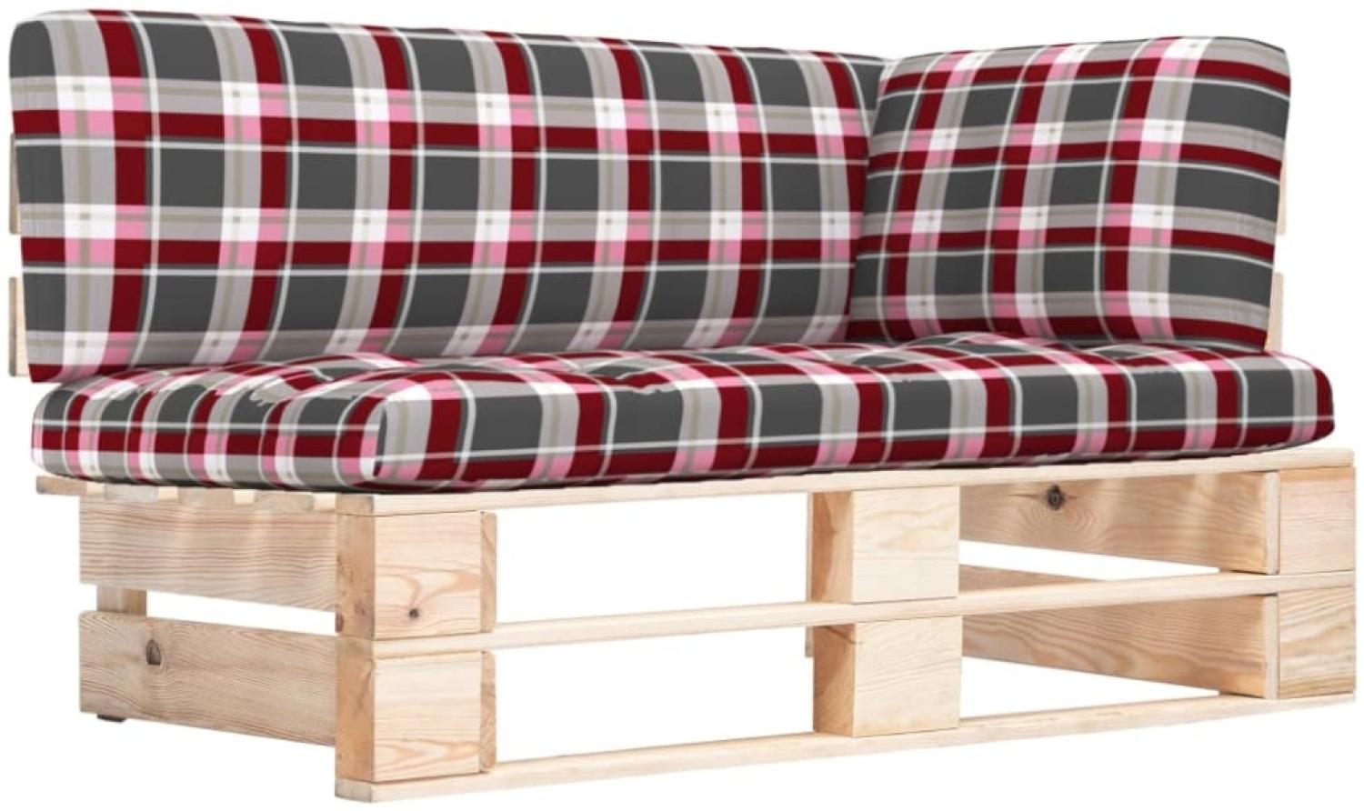 vidaXL Outdoor-Ecksofa Paletten Kiefernholz Imprägniert 3066613 Bild 1