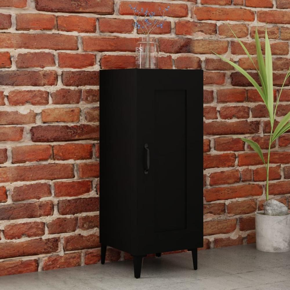 Sideboard Schwarz 34,5 x 34 x 90 cm Holzwerkstoff [812421] Bild 1