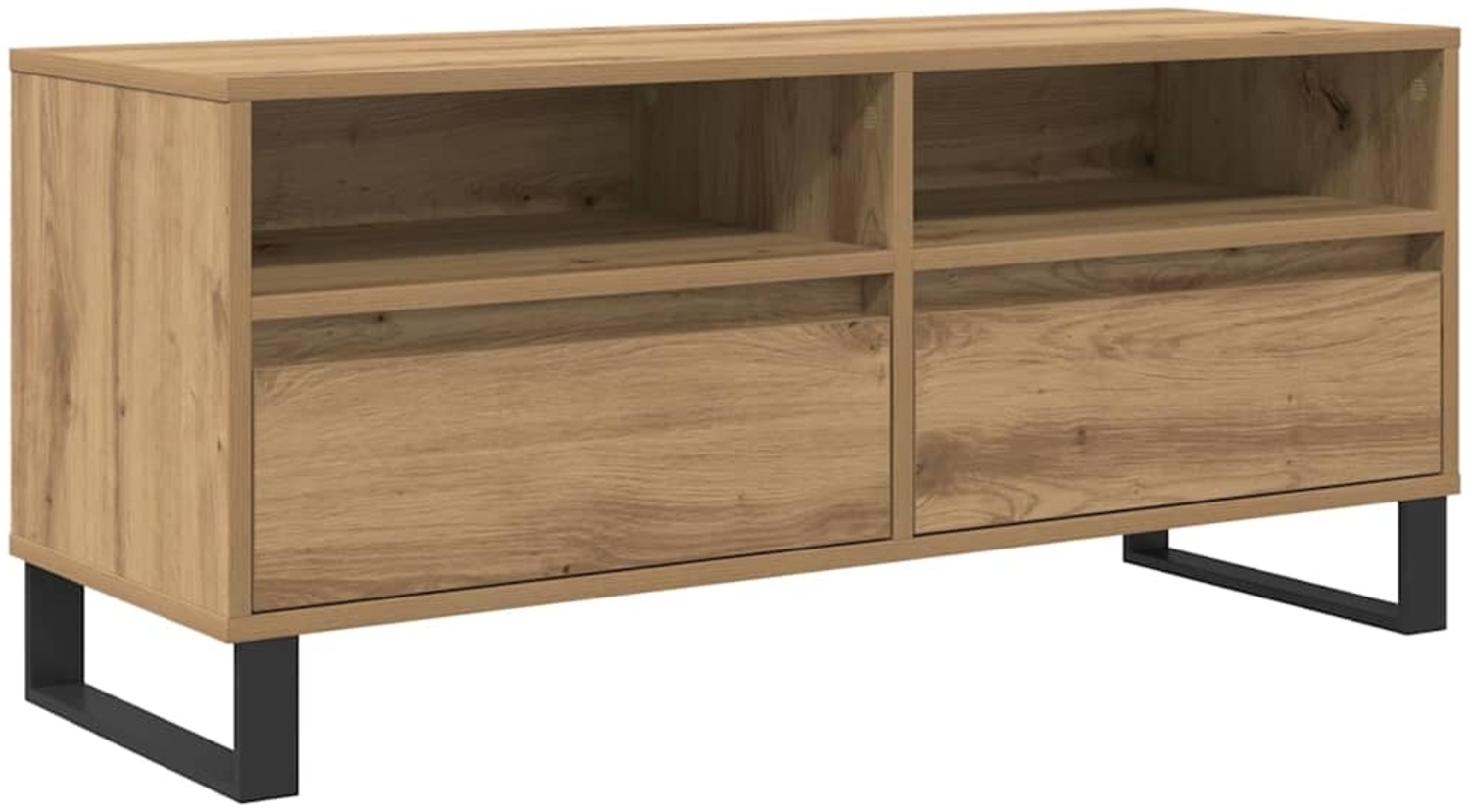 vidaXL TV-Schränk mit Schubladen Artisan-Eiche 100 x 34,5 x 44,5 cm 881787 Bild 1