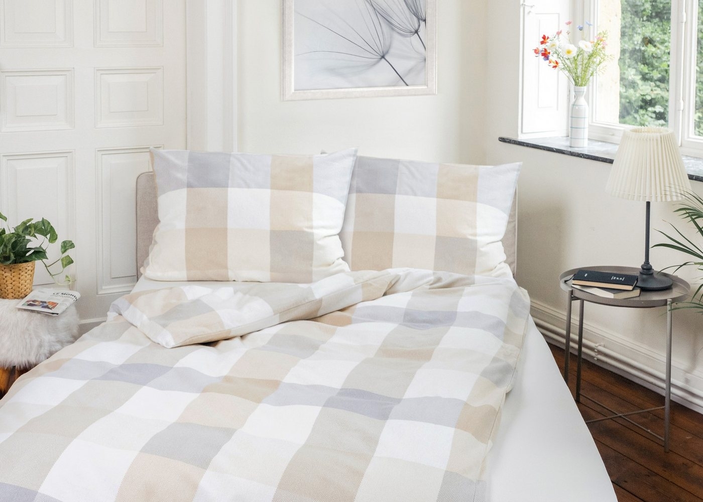 Dyckhoff Bettwäsche Plaid, Flanell, 2 teilig, angenehm wärmend Bild 1