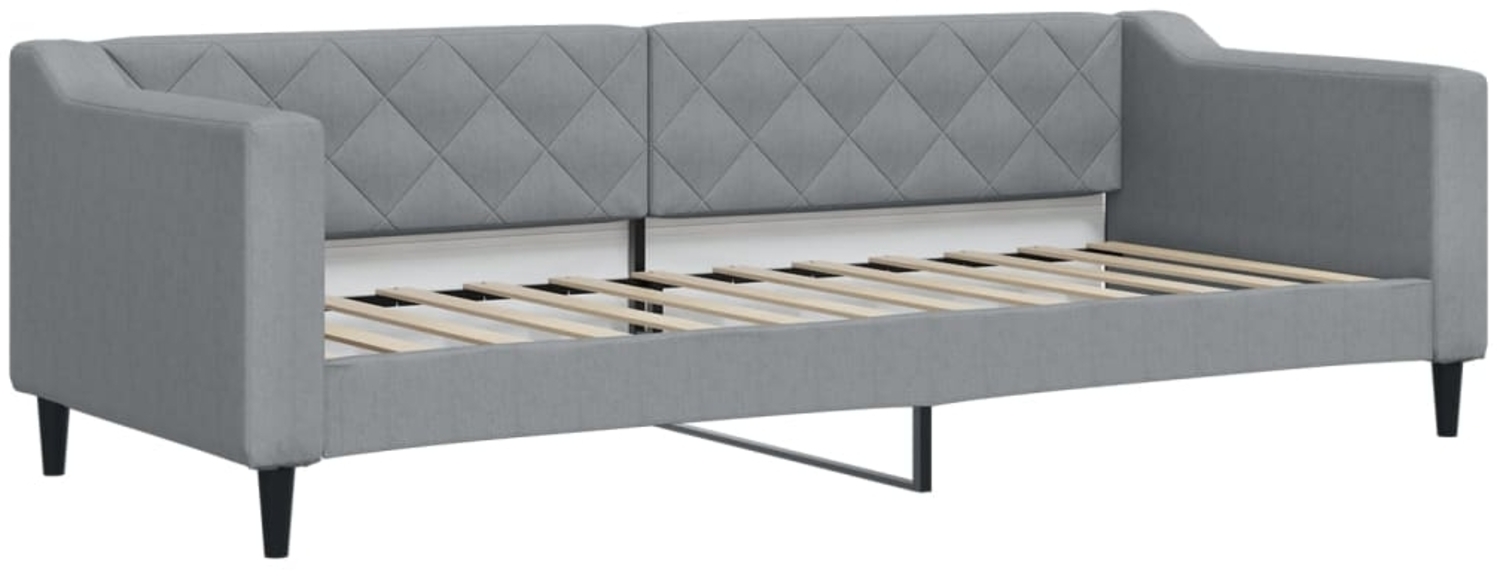 vidaXL Tagesbett Hellgrau 80x200 cm Stoff 354156 Bild 1