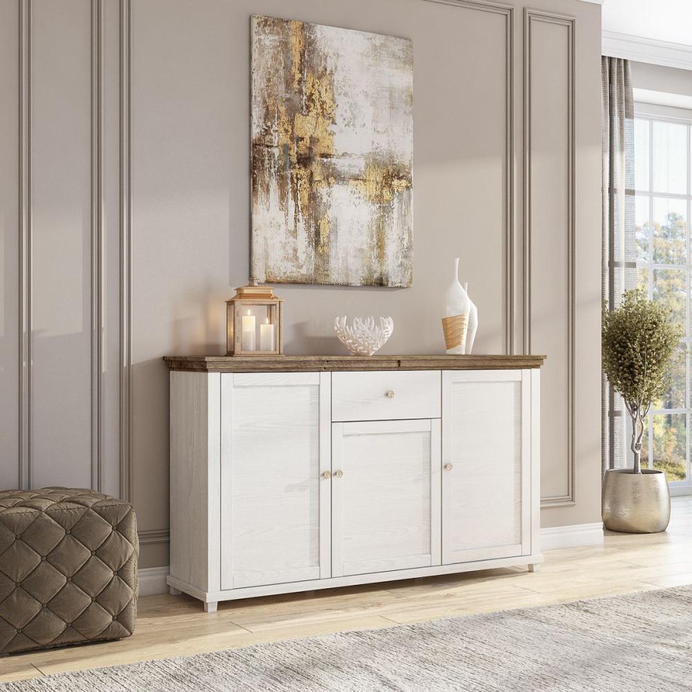 Sideboard HOME Anrichte 160 cm Weiss Abisko Bild 1